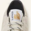 Sneaker aus Mesh in Lehmfarbe