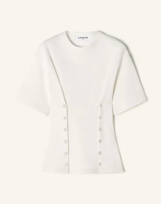 T-Shirt aus Baumwollfleece