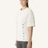T-Shirt aus Baumwollfleece T-Shirt aus Baumwollfleece