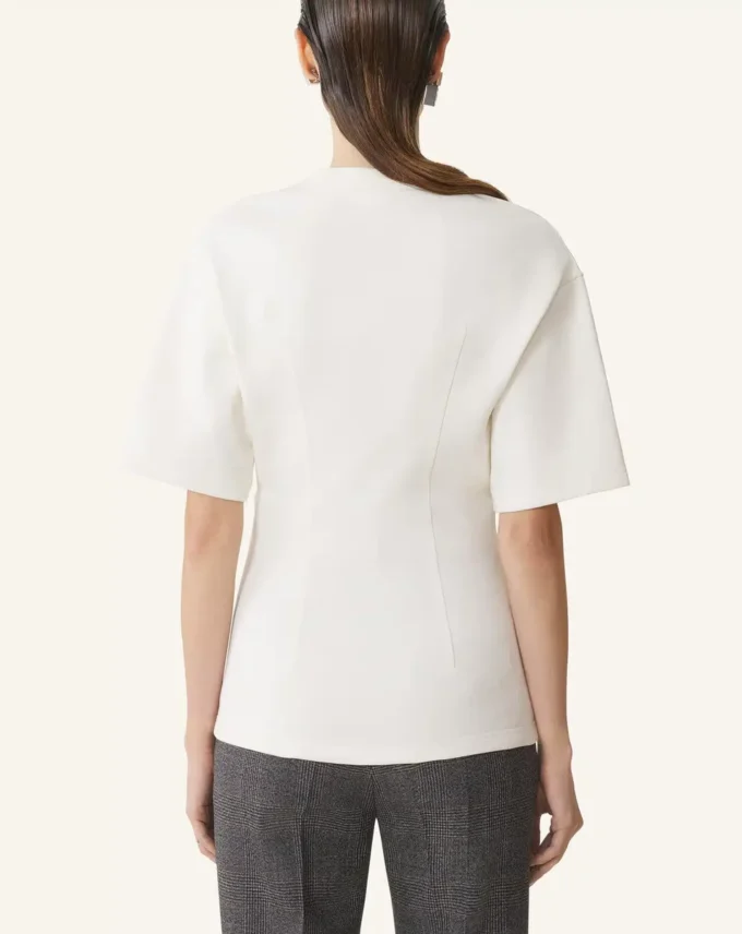 T-Shirt aus Baumwollfleece T-Shirt aus Baumwollfleece