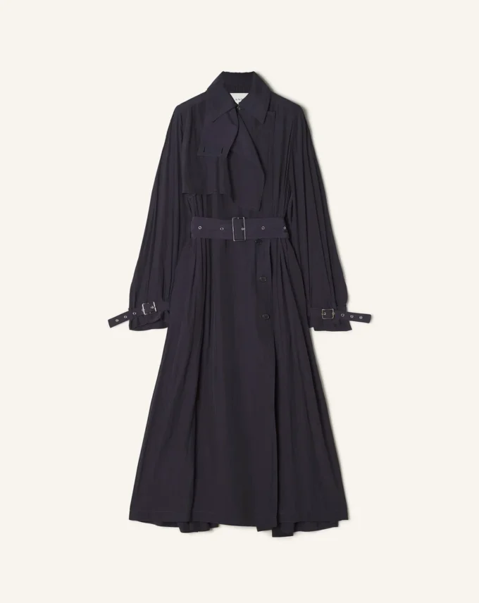 Trenchcoat aus Charmeuse
