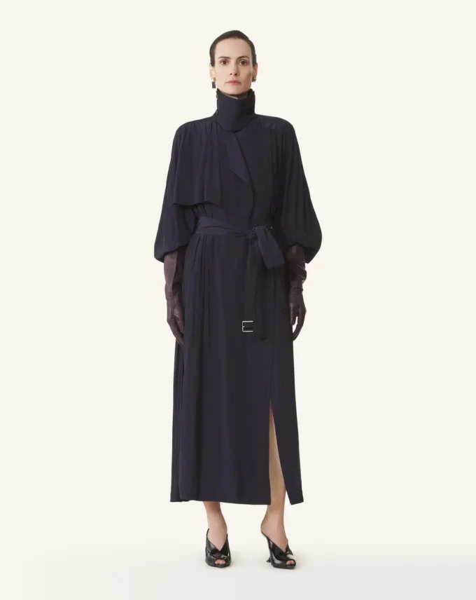 Trenchcoat aus Charmeuse