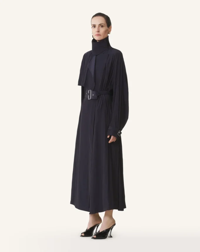 Trenchcoat aus Charmeuse