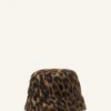 Wendbarer Bucket Hat mit Leopardenmuster