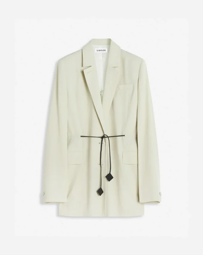 Wollmischjacke mit Gürtel Wollmischjacke mit Gürtel