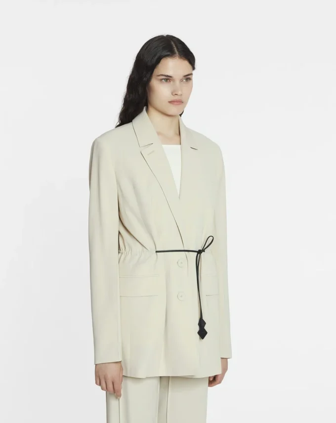 Wollmischjacke mit Gürtel Wollmischjacke mit Gürtel
