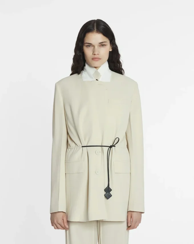 Wollmischjacke mit Gürtel Wollmischjacke mit Gürtel