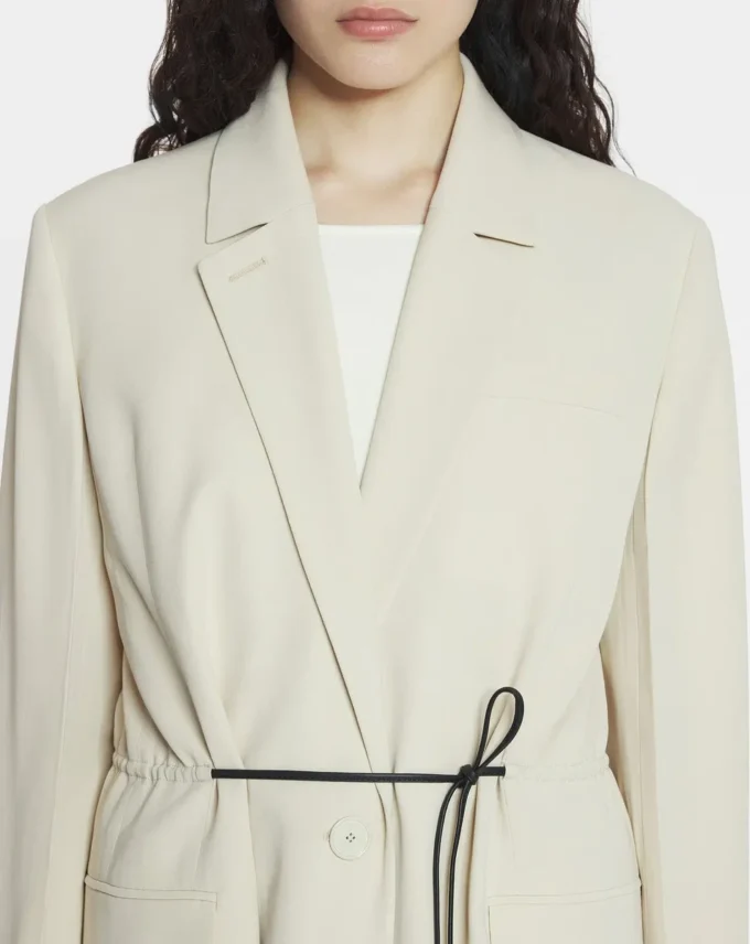 Wollmischjacke mit Gürtel Wollmischjacke mit Gürtel