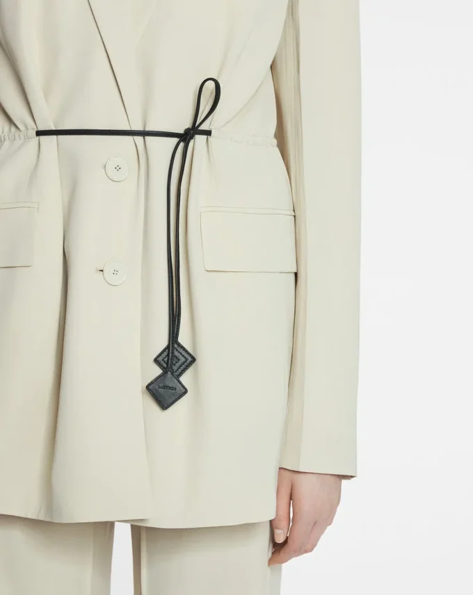 Wollmischjacke mit Gürtel Wollmischjacke mit Gürtel