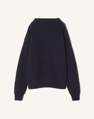 Wollpullover mit Rautenmuster