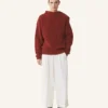 Wollpullover mit Rautenmuster