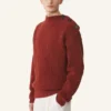 Wollpullover mit Rautenmuster