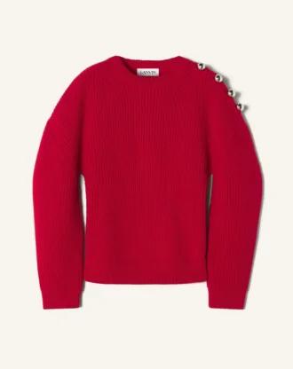 Wollpullover mit Rippstrick