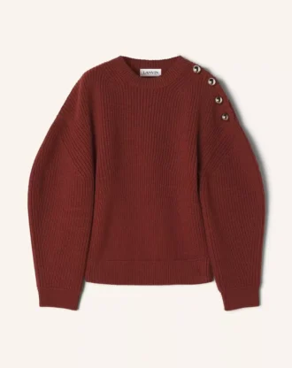 Wollpullover mit Rippstrick