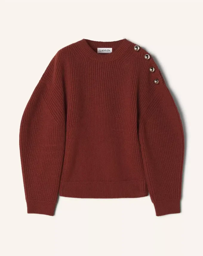 Wollpullover mit Rippstrick