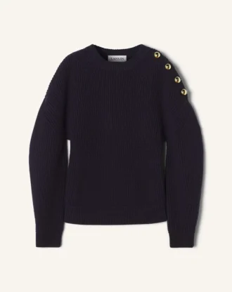 Wollpullover mit Rippstrick