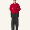 Wollpullover mit Rippstrick