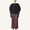 Wollpullover mit Rippstrick