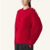 Wollpullover mit Rippstrick