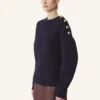 Wollpullover mit Rippstrick