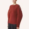 Wollpullover mit Rippstrick