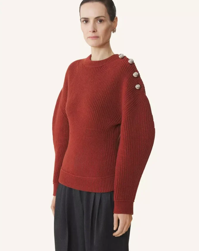 Wollpullover mit Rippstrick